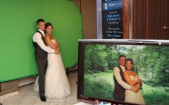 Green-screen at Maryana & Steve's Wedding with Live-view